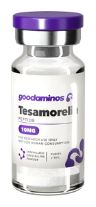 Tesamorelin 10 mg – lyophilisiertes Forschungspeptid-Vial